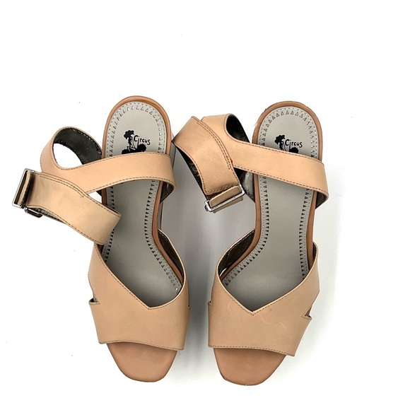 Circus Sam Edelman Y2K Camilla Sandals Chunky Platform in Beige Women’s 9.5 RARE - Picture 13 of 16